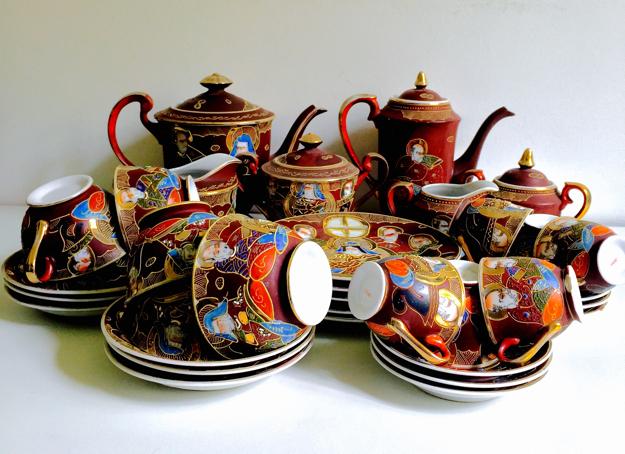 Conjunto Café Porcelana Casca de Ovo Japonesa H