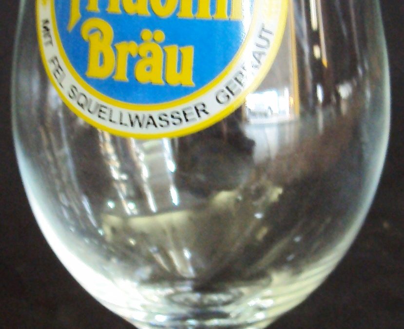 CR 287 – Copo De Cerveja Alemão Fridolin Brau Feito De Vidro
