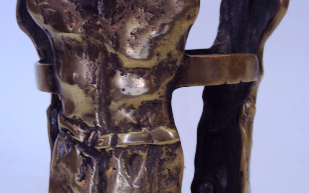 ES 11 – Escultura De Ângela Pettini – Dorsos Masculinos De Bronze