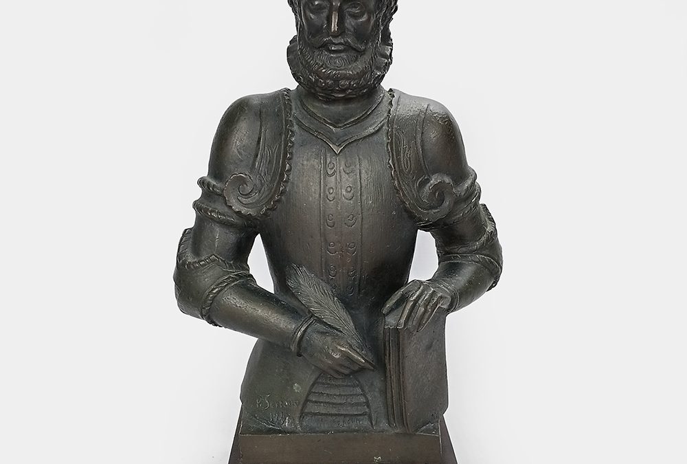 ES 23 – Escultura antiga de Luís de Camões em bronze de 1944